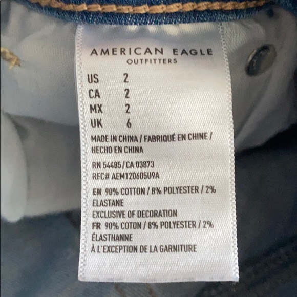 AE high rise shorts size 2 - Picture 3 of 3